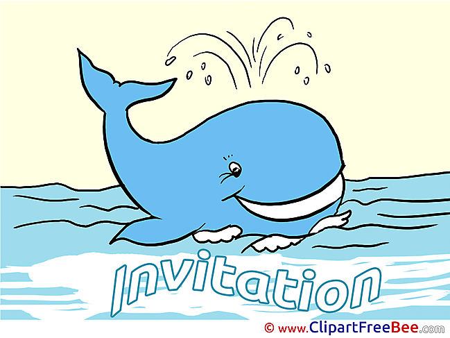 Whale Greeting Cards Invitations