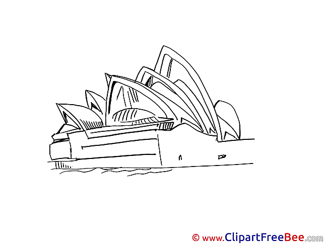 Coloring Opera Sydney printable Images for download