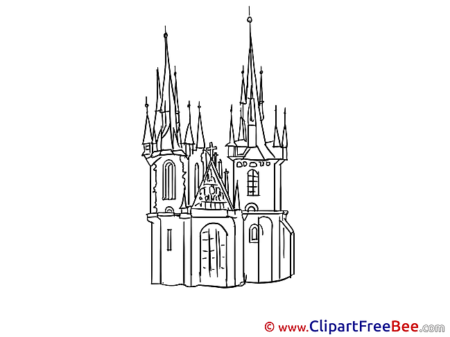 Gothic Cathedral Clipart free Illustrations