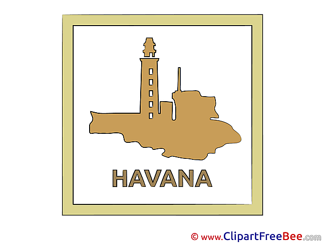 Havana Cuba free printable Cliparts and Images