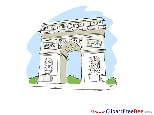 Triumphal Arch Paris free Illustration download