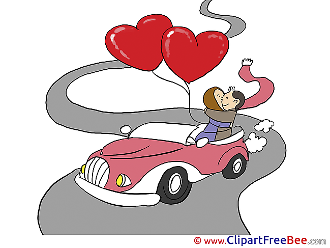 Car Balloons Love free Cliparts Valentine's Day