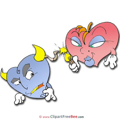Devil Hearts download Valentine's Day Illustrations Devil Hearts download Valentine's Day Illustrations