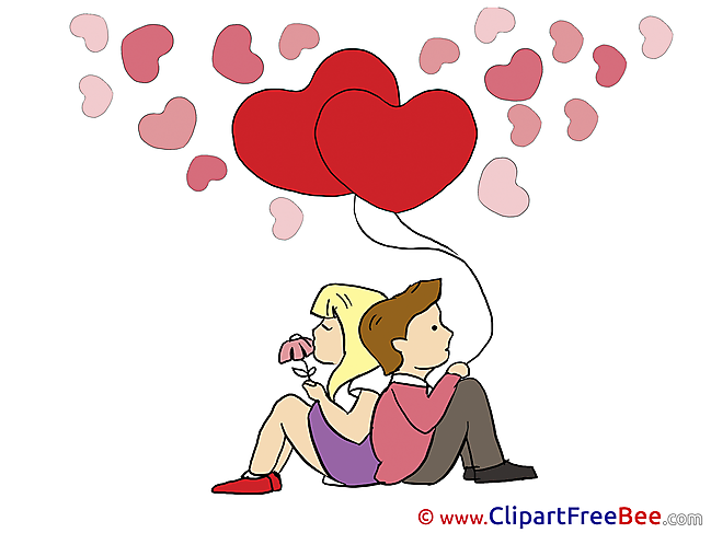 Enamored printable Illustrations Valentine's Day