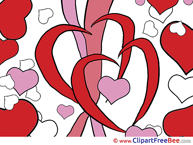 Hearts Pics Valentine's Day Illustration