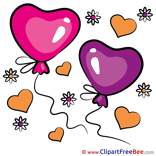 Image Balloons Clipart Valentine's Day free Images