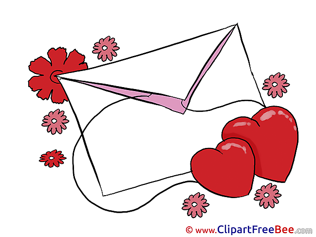 Letter Love printable Illustrations Valentine's Day