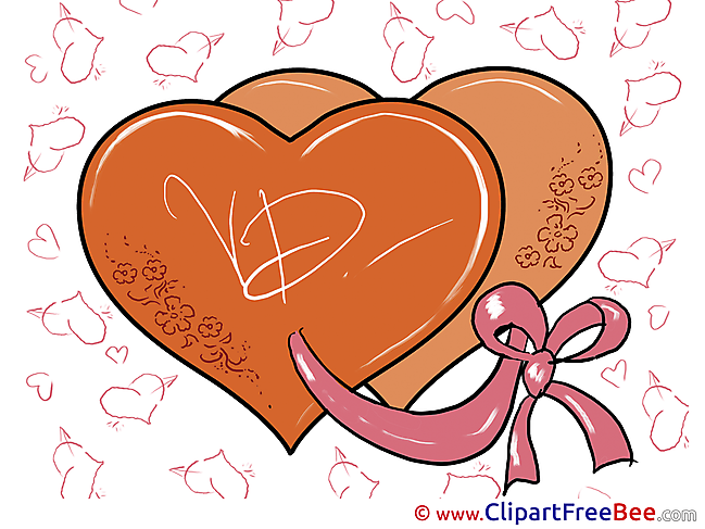 Ribbon Hearts Valentine's Day free Images download