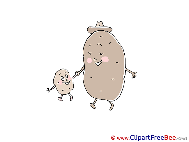 Family Potatoes free Illustration download