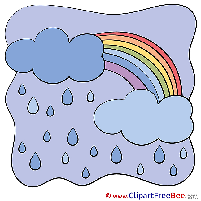 Bad Weather Rain printable Illustrations for free
