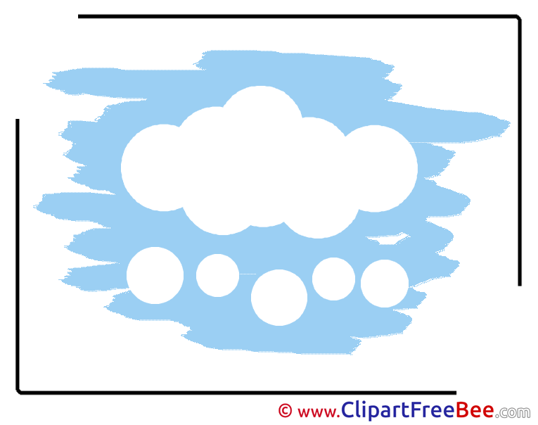 Blue Sky Cloud free printable Cliparts and Images