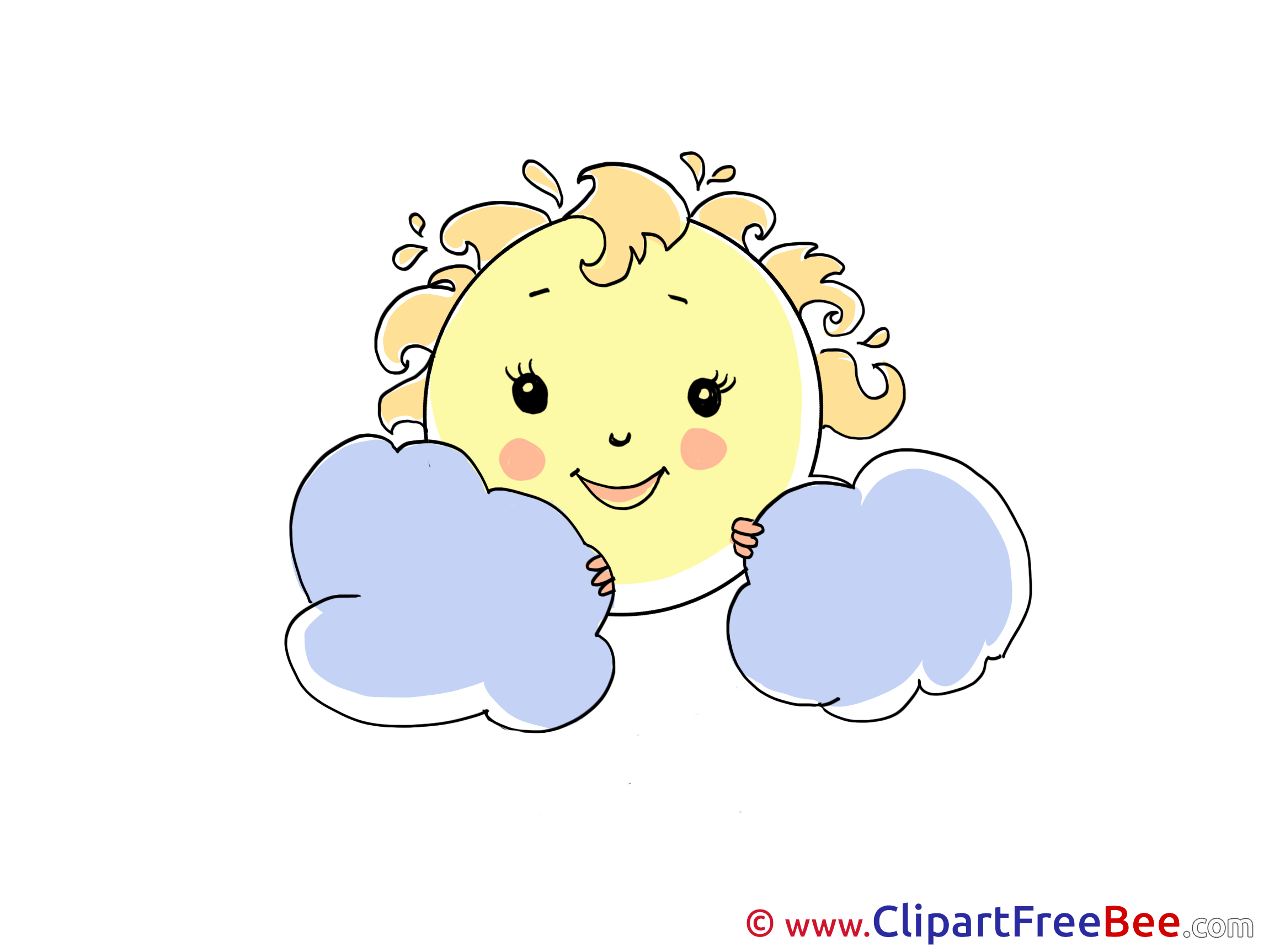 Clouds Sun Clipart free Illustrations