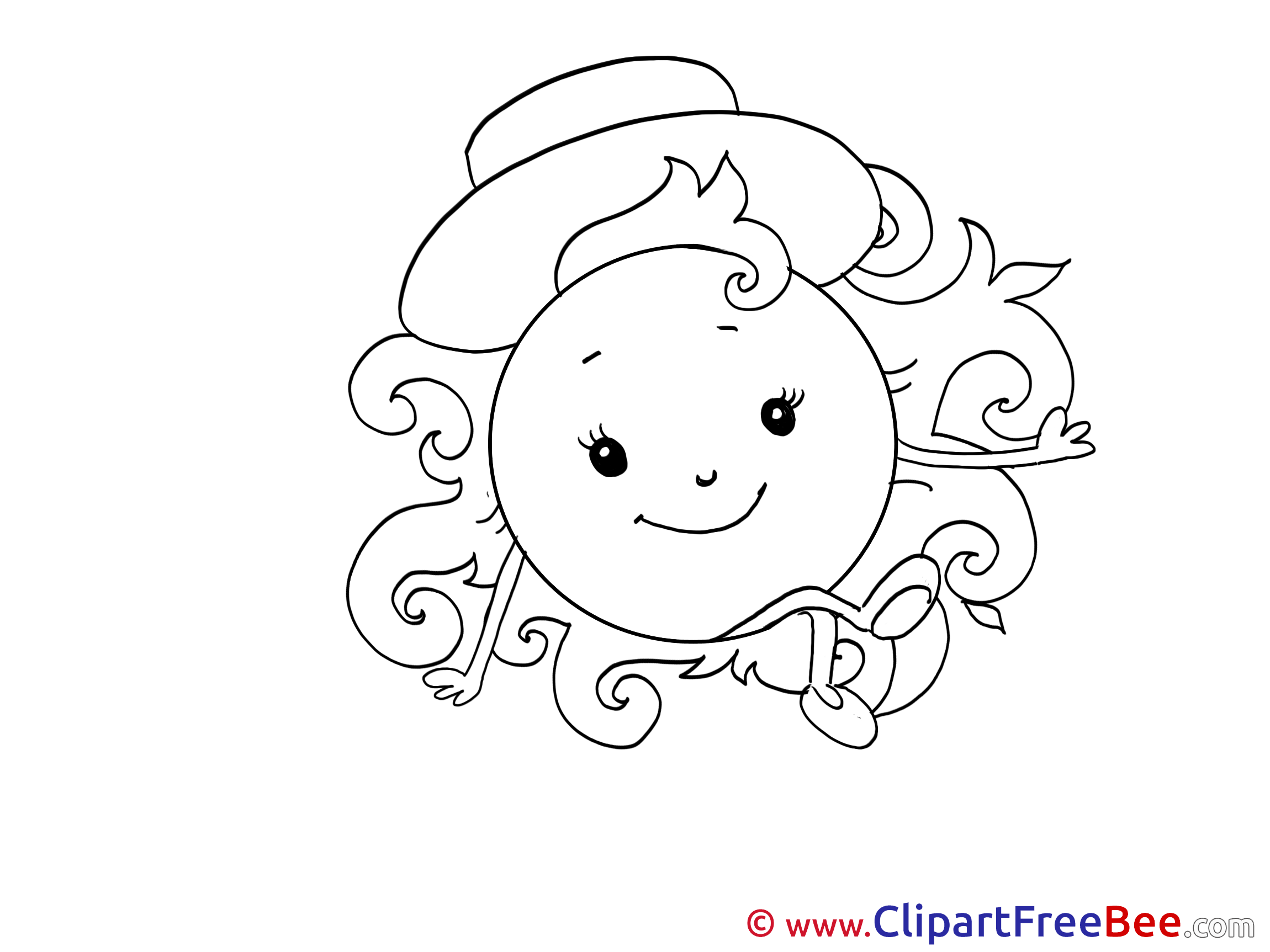 Elegant Sun Weather Pics printable Cliparts