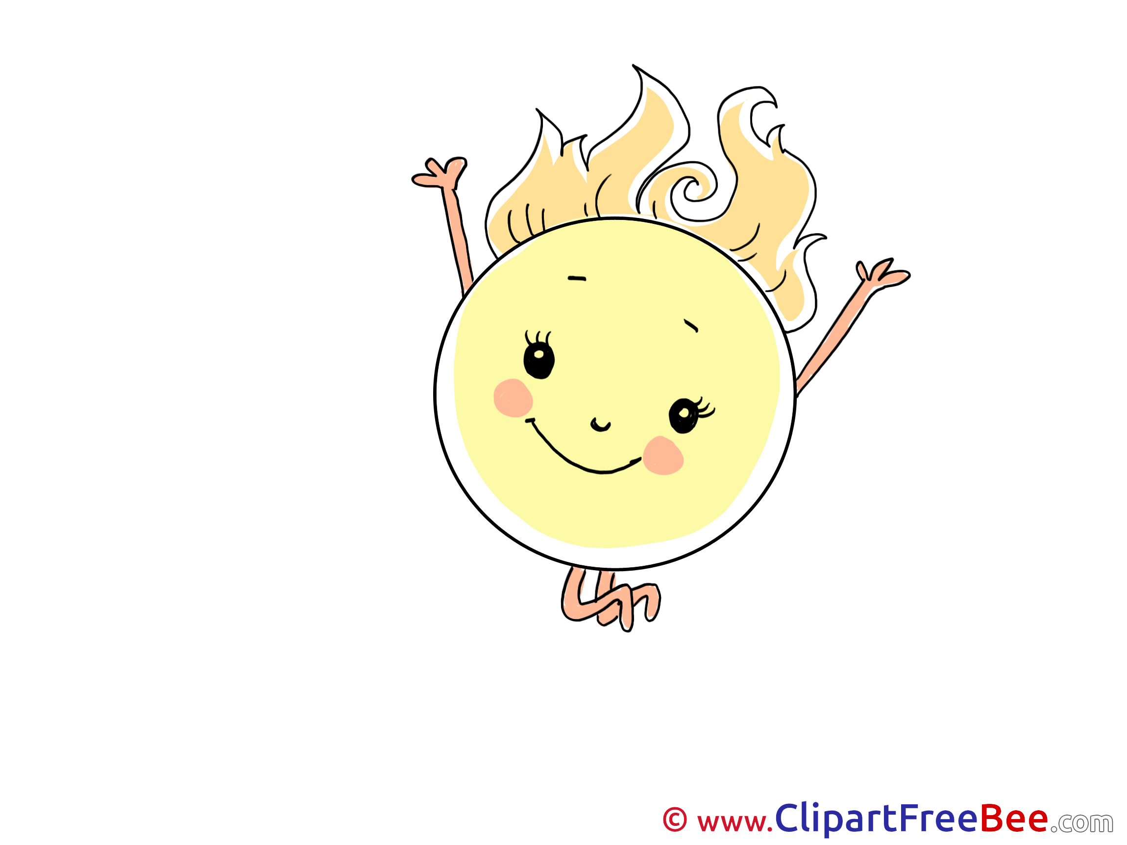 Jumping Sun printable Illustrations for free