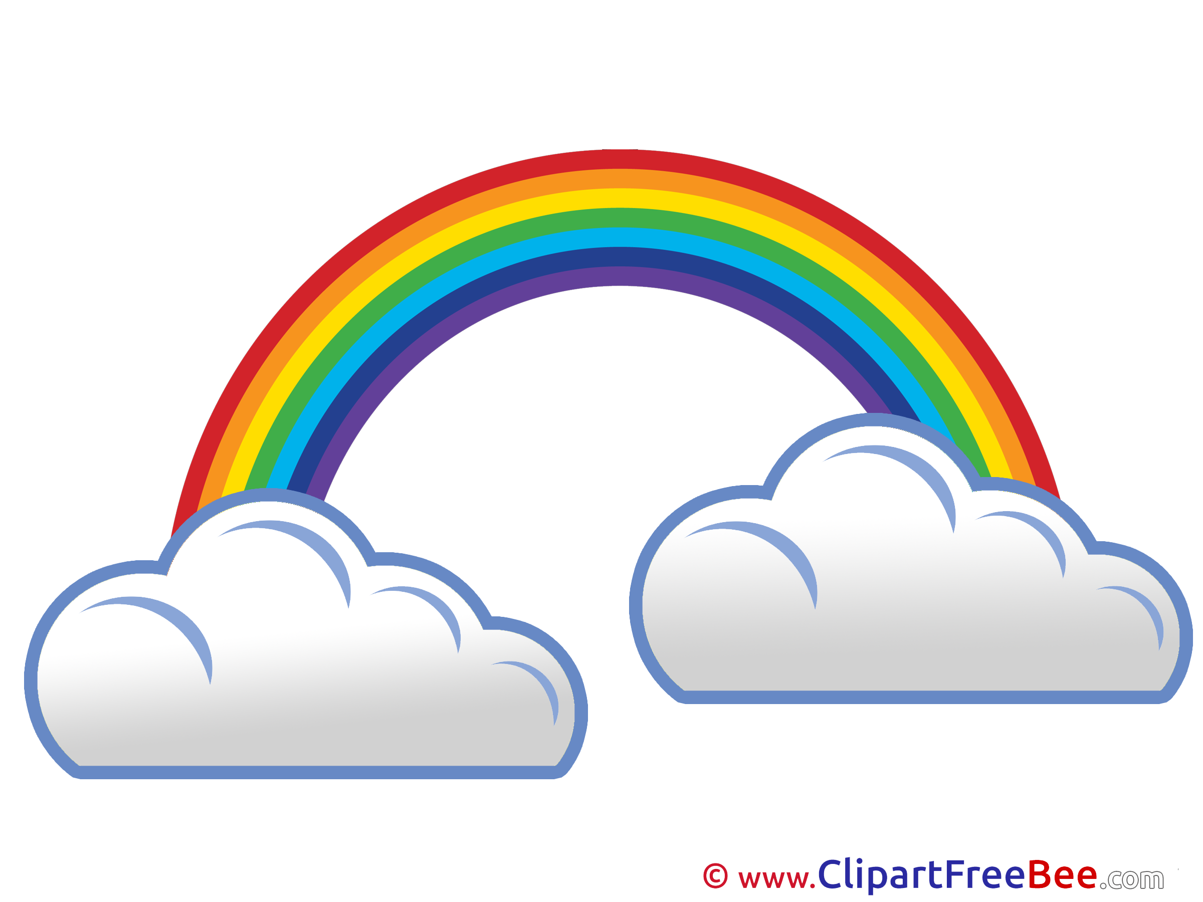 Rainbow Clouds printable Images for download