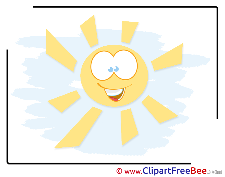 Smiling Sun free printable Cliparts and Images