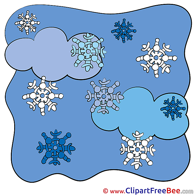 Snowflakes Clouds Winter Images download free Cliparts