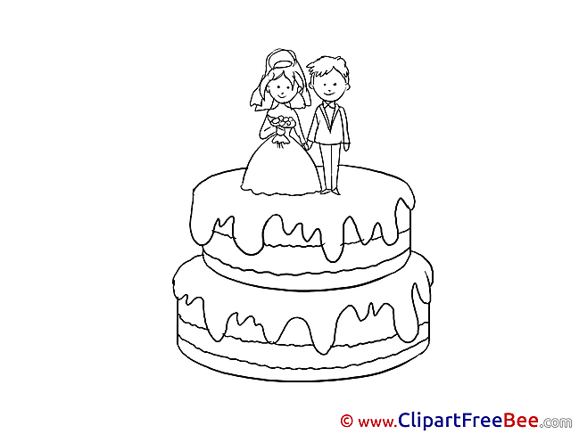 Cake Pics Wedding Illustration