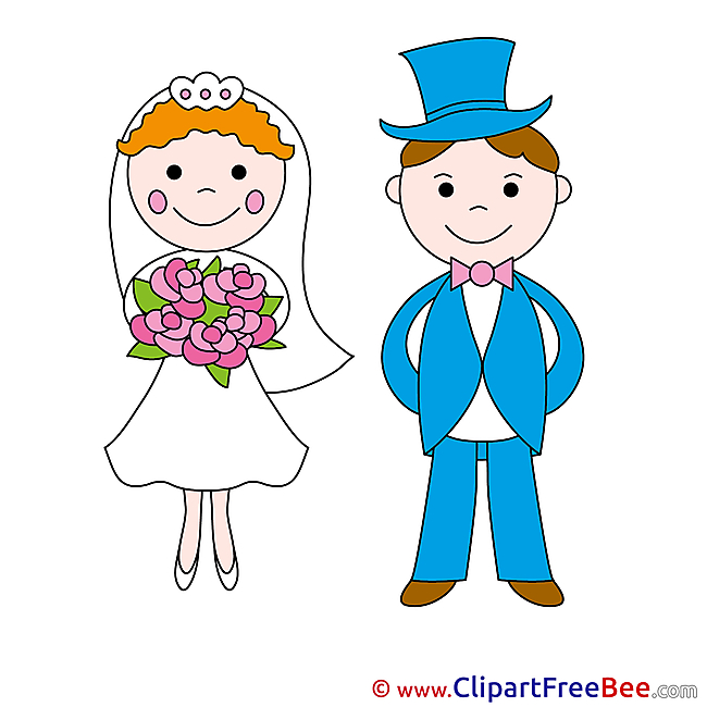 Groom and Bride download Clipart Wedding Cliparts