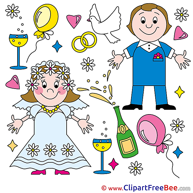 Pics Newly married Wedding free Cliparts