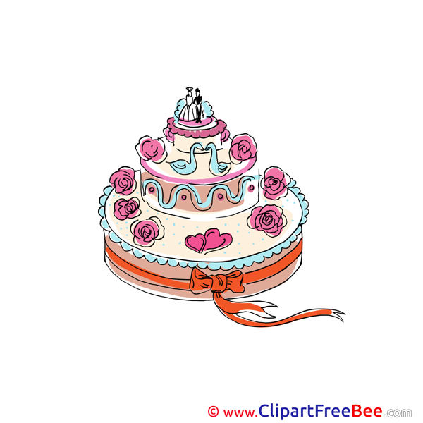 Pics Wedding Cake Illustration