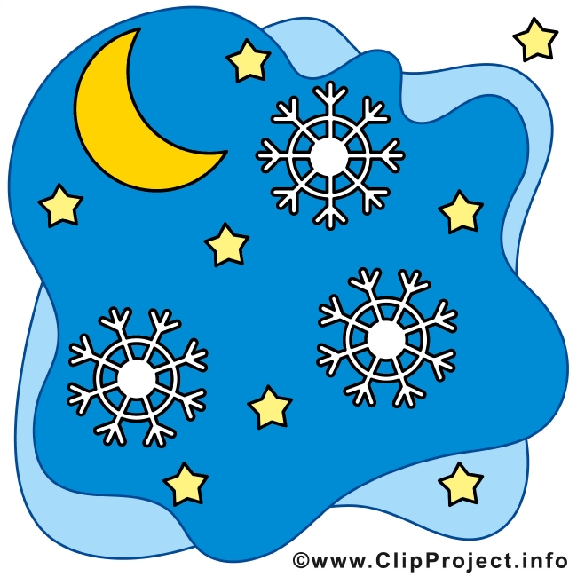 Christmas Night - Winter Cliparts free