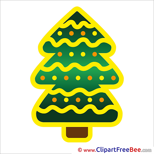 Winter Christmas Tree download Illustration