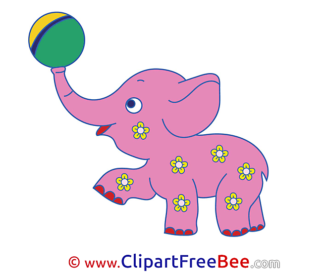 Elephant Pink Pics free Illustration