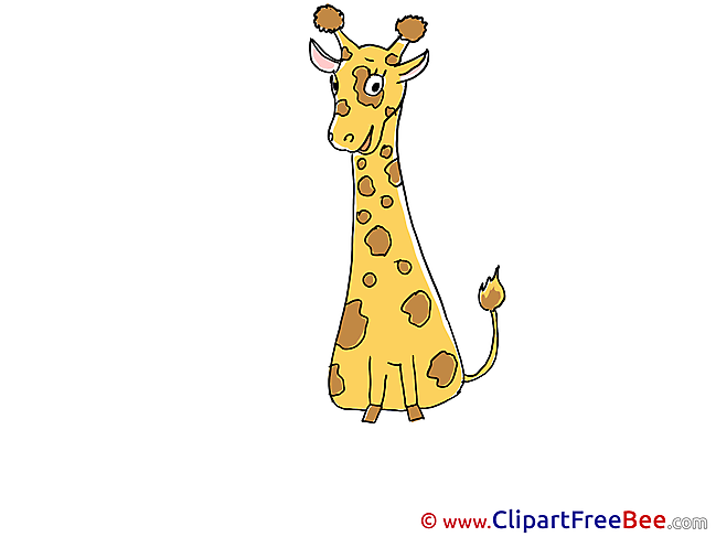 Giraffe Cliparts printable for free