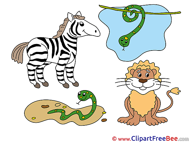 Safari Pics printable Cliparts