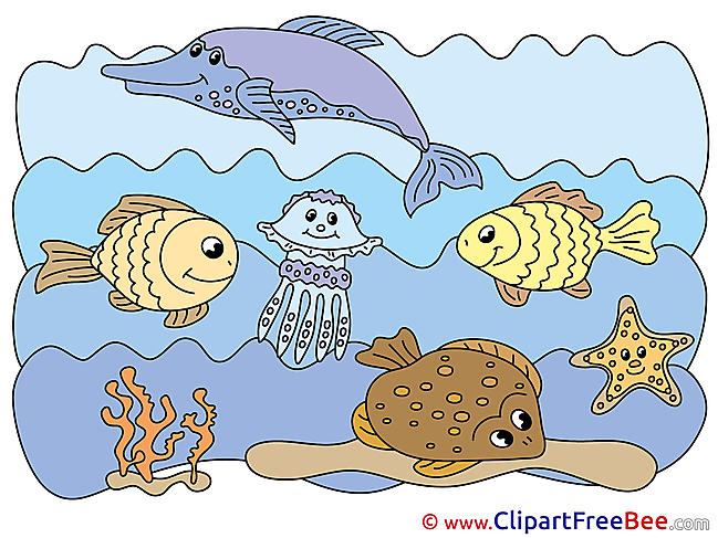 Sea Fishes free Illustration download