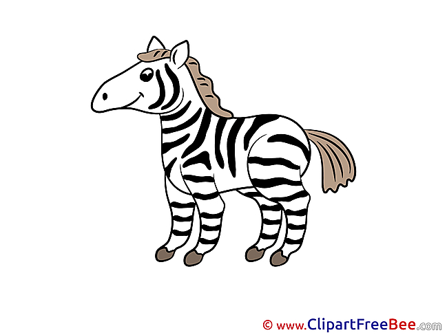 Zebra Cliparts printable for free