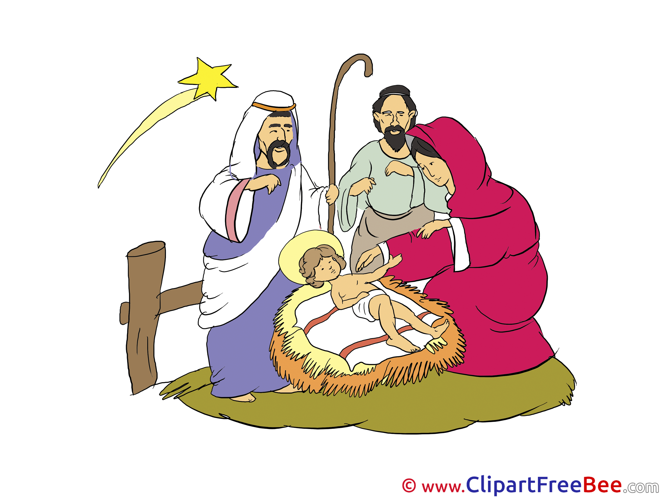 Magi Jesus Christmas Clip Art for free.