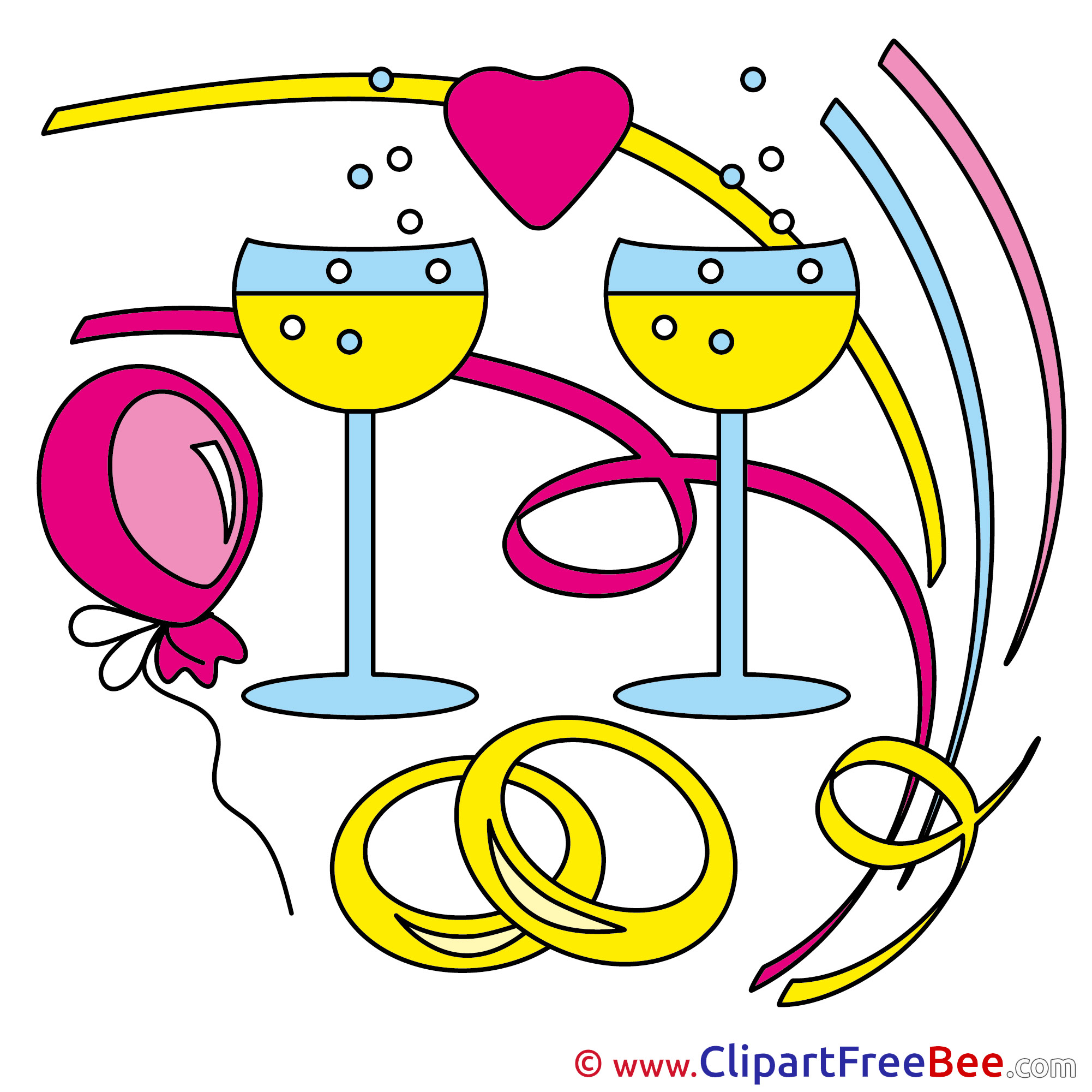 Download Champagne Glasses Balloon Wedding free Images download