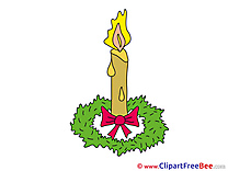 Candle Cliparts Advent for free