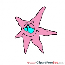 Starfish Cliparts printable for free