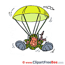 Parachute Army Illustrations for free