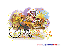Bicycle Child Clip Art download Autumn