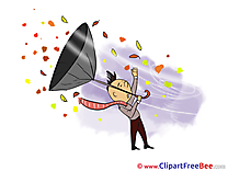 Wind Umbrella Autumn Illustrations for free