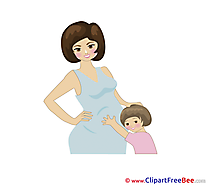 Mother Clipart Baby Illustrations