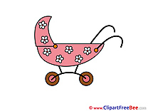 Stroller Pics Baby Illustration