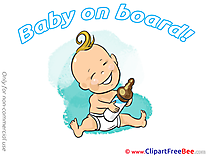 Bottle of Milk Pics Baby on board free Cliparts