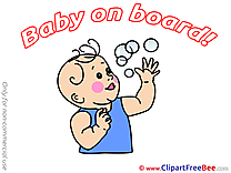 Bubbles printable Baby on board Images