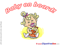 Doll free Cliparts Baby on board