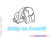 Exercise download Baby on board Illustrations