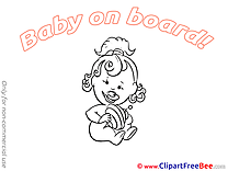 Free Whirligig Cliparts Baby on board