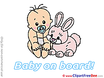 Hare download Baby on board Illustrations