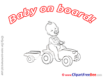 Little Car Clip Art download Baby on board