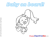 Pics Towel Baby on board free Cliparts
