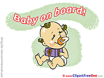 Present Pics Baby on board Illustration